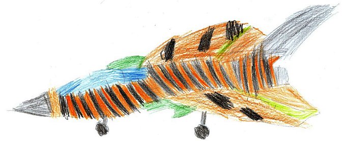 Tigerjet Entwurf von Silas May, 8 Jahre